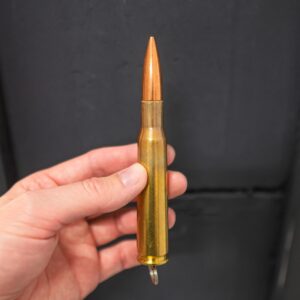 .50 BMG / 12,7 × 99 mm NATO Patrone als Anhänger